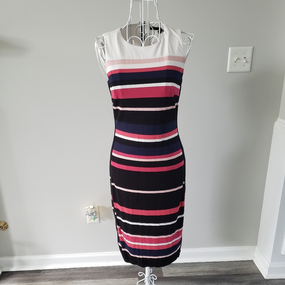 White House Black Market dress w/cardigan